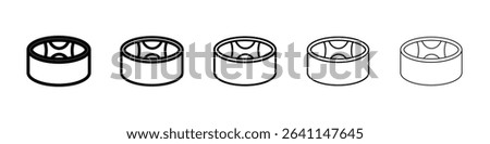 Drum steelpan icon concept. graphic design, logo, Web, UI.