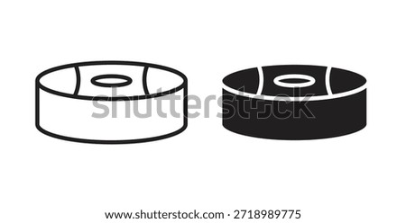 Drum steelpan icon for mobile app, editable designs