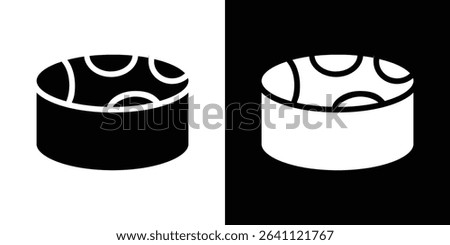 Drum steelpan icon symbols. Vector illustration.