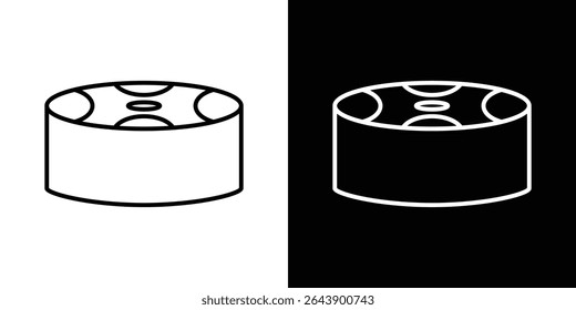 Drum steelpan icon vector simple element illustration editable
