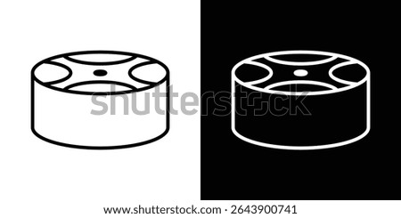 Drum steelpan icon vector simple element illustration editable