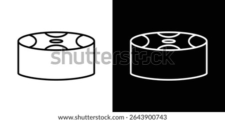Drum steelpan icon vector simple element illustration editable