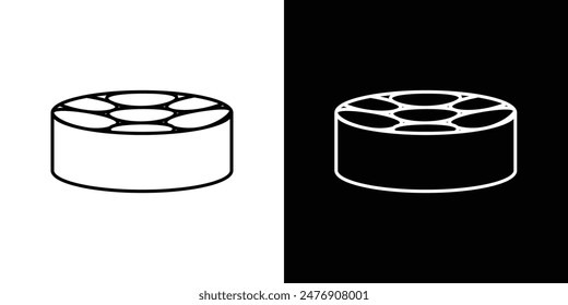 Drum SteelPanector Symbol auf weißem Hintergrund gesetzt.
