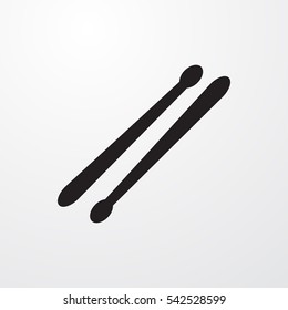 Drum Stick Icon Illustration Isolated Vector Sign Symbol