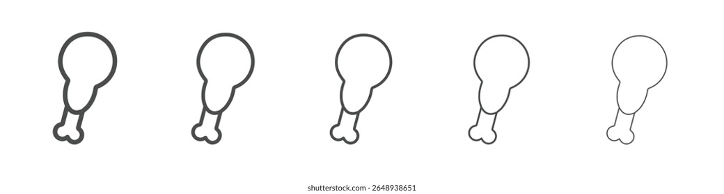 drum stick icon simple isolated vector sign