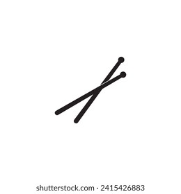 Drum stick icon template vector
