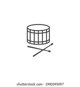 Drum stick icon vector design