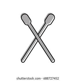 drum stick isolated icon