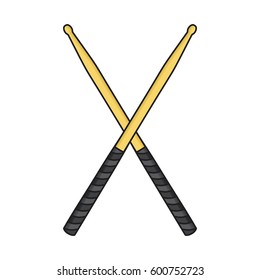 Drum sticks  icon  vector