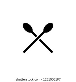 drum sticks vector icon. drum sticks sign on white background. drum sticks icon for web and app