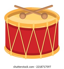 drum toy icon isolated style