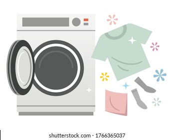 Drum type washing machine and laundry