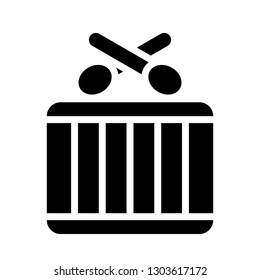 Drum vector, Chinese lunar new year solid style icon