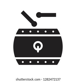 Drum vector, Chinese New Year related solid design icon