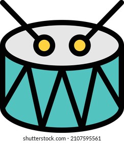 Drum-Vektorfarbensymbol