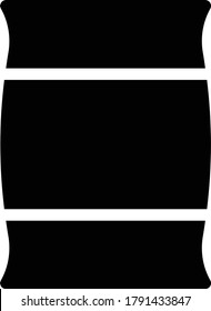 drum vector glyph flat icon 