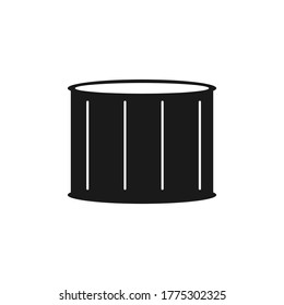 ilustración de diseño gráfico vectorial de tambor
