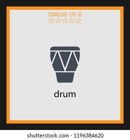 drum  vector icon
