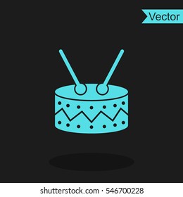 Drum vector icon.