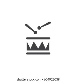 Drum Vector Icon. 