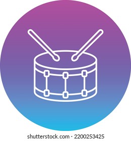 Drum vector icon. Can be used for printing, mobile and web applications.