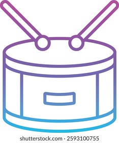 Drum vector icon. Can be used for printing, mobile and web applications.