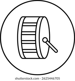 Drum vector icon. Can be used for printing, mobile and web applications.