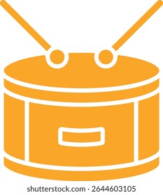 Ícone de vetor de tambor. Pode ser usado para impressão, aplicativos móveis e da Web.