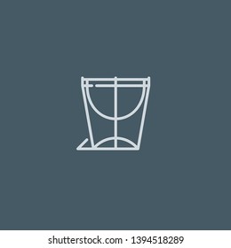 Drum vector icon. Drum concept stroke symbol design. Thin graphic elements vector illustration, outline pattern for your web site design, logo, UI. EPS 10.