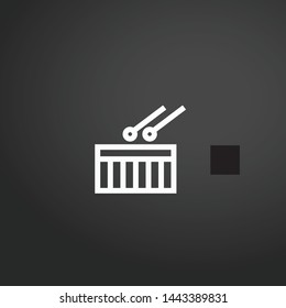 Drum vector icon. Drum concept stroke symbol design. Thin graphic elements vector illustration, outline pattern for your web site design, logo, UI. EPS 10.