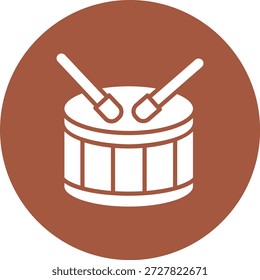 Ilustração de design de ícone de vetor de tambor