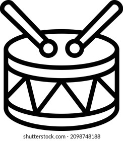 Drum Vector Icon Desing Illustration