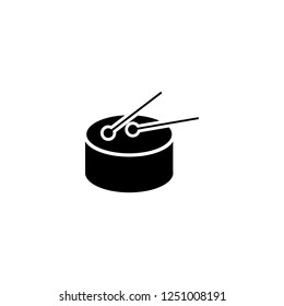 drum vector icon. drum sign on white background. drum icon for web and app