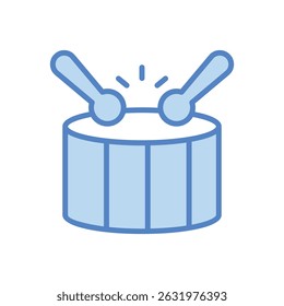 Drum vector icon stock illustration
