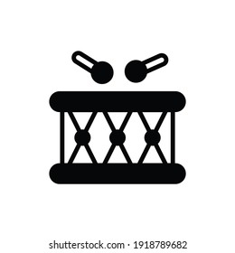 Drum Vector Icon style illustration. EPS 10 File