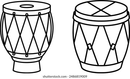 Drum vector illustration illustration icons