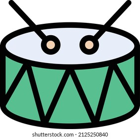 drum Vector illustration on a transparent background. Premium quality symbols. Stroke vector icon for concept and graphic design.