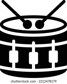 drum  Vector illustration on a transparent background. Premium quality symmbols. Glyphs vector icons for concept and graphic design. 

