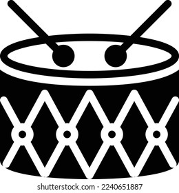 drum Vector illustration on a transparent background. Premium quality symmbols. Glyphs vector icons for concept and graphic design. 
