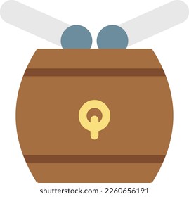 drum Vector illustration on a transparent background. Premium quality symmbols. Line Color vector icons for concept and graphic design.