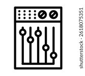 Drum Vector Line icon Design