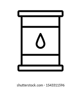 drum vector thin line icon 