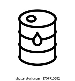 drum vector thin line icon 