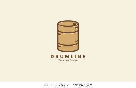 drum water lines logo symbol vector icon graphic design illustration
