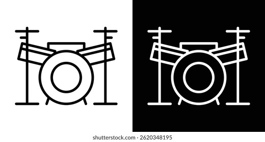 Drumfor banner and packaging design. Vector illustration icon vector for web and mobile app. Symbol isolated.