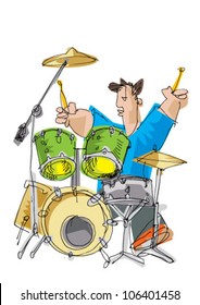 drummer - cartoon