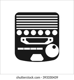 Drummer electric metronome simple icon on white background