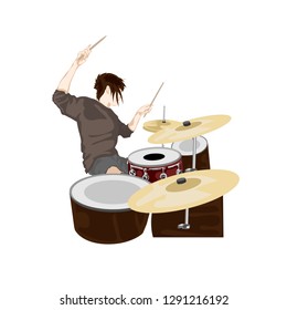 drummer music graphic  