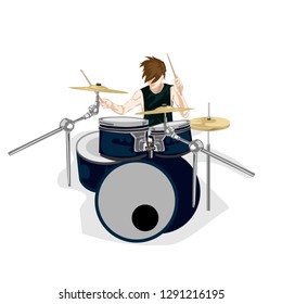 drummer music graphic  