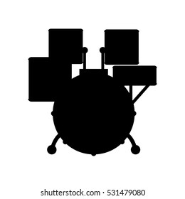 Drummer music instrument icon vector illustration graphic design
